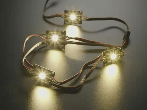 Ультраяркий светодиод RGBW NeoPixel мощностью 4 Вт с возможностью подключения цепочки - теплый белый — фото 2
