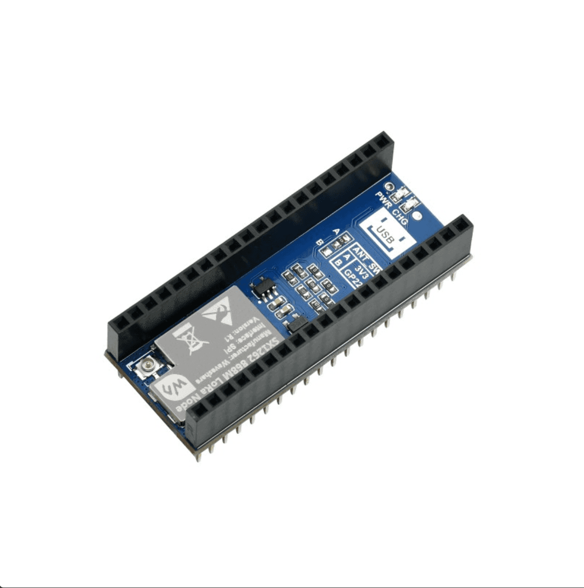 SX1262 Узловой модуль LoRa для Raspberry Pi Pico, LoRaWAN, EU868 Band — фото 2