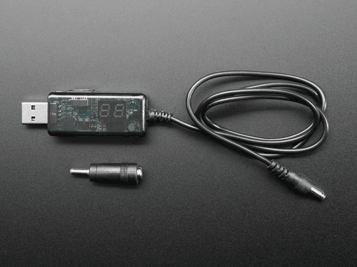 Усилительный кабель постоянного тока USB — 5,5 мм/2,1 мм — выход 9 В или 12 В — фото 2