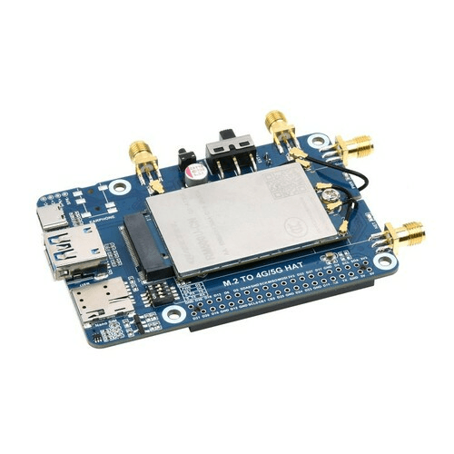 RM500U-CN 5G HAT для Raspberry Pi, четыре антенны LTE-A, многодиапазонный, 5G/4G/3G — фото 2
