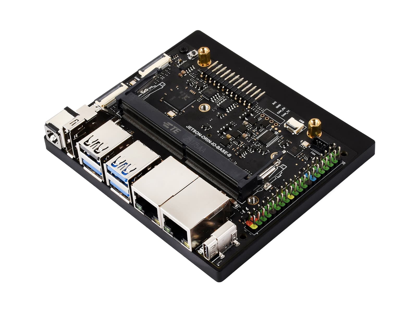 Базовая плата Waveshare Jetson Orin Nano / NX Super Dual Ethernet на базе модуля Jetson Orin Nano и Jetson Orin NX — фото 2
