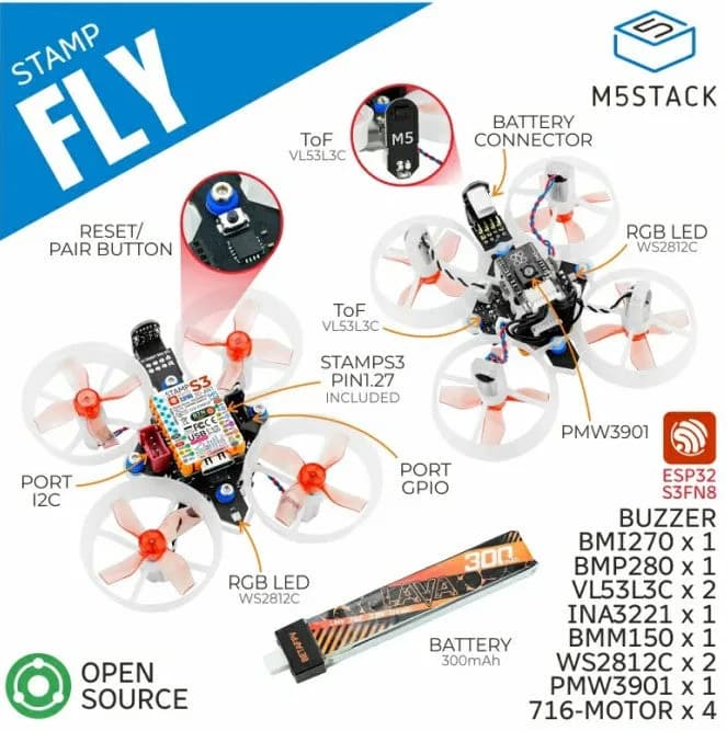 M5Stamp Fly M5StampS3