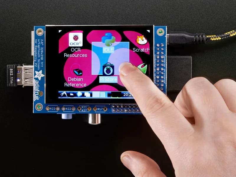 PiTFT 2,8" TFT 320x240 + емкостный сенсорный экран