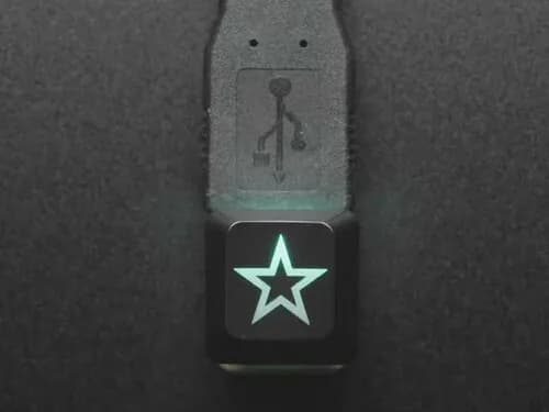 Светящаяся клавиатура с травлением — Zener ESP Star Design