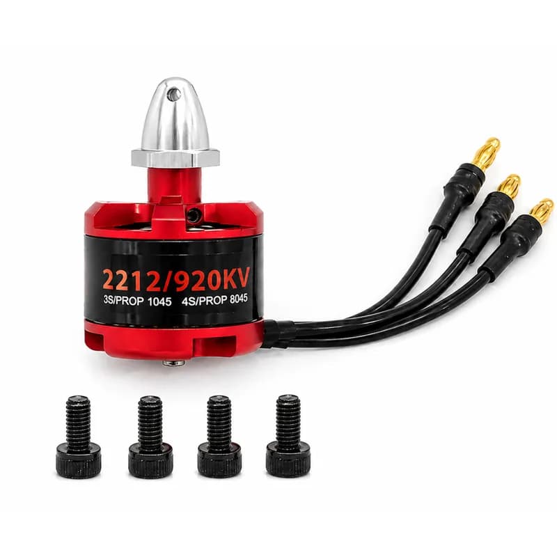 2212 920KV Бесщеточный двигатель — серебристый против часовой стрелки