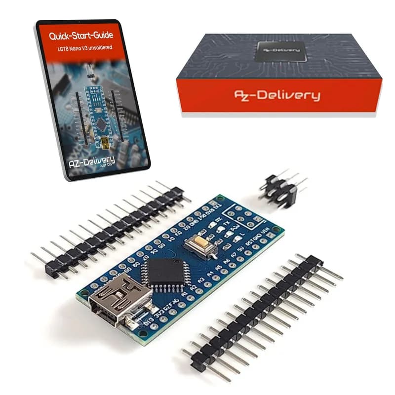 LGT8 Nano V3 - Плата микроконтроллера с LGT8F328P и CH340, совместимая с Arduino Nano, тактовая частота 32 МГц