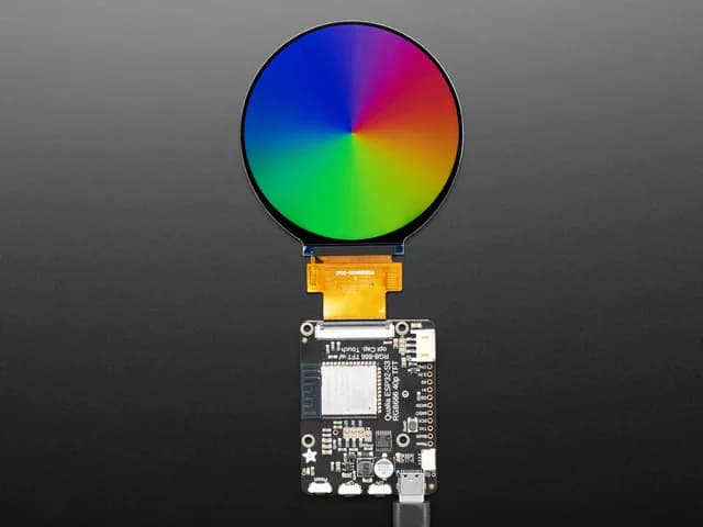 Круглый TFT-дисплей RGB 666 TTL — 2,8 дюйма, 480x480 — без сенсорного экрана