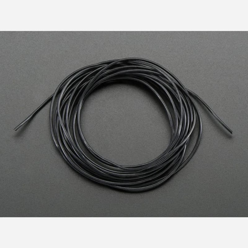 Силиконовый чехол Многожильный провод - 2м 30AWG Черный