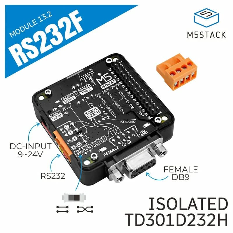 M5Stack RS232F 13.2 DB9