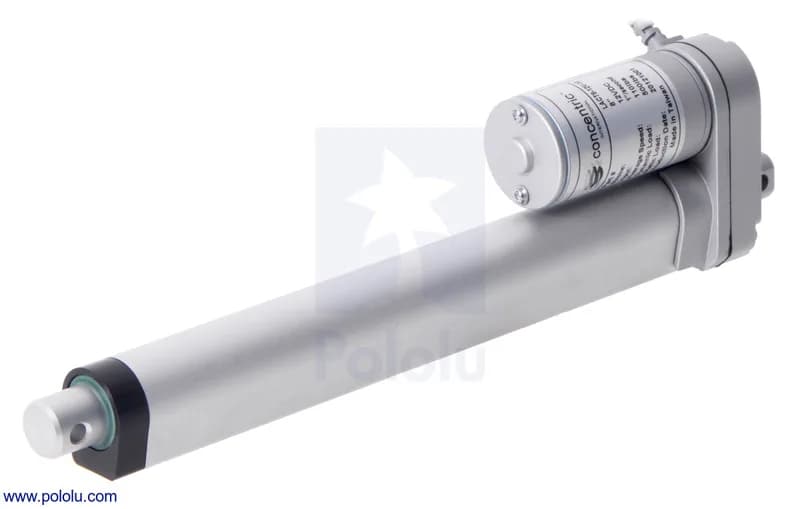 Glideforce LACT8-12V-05 Линейный привод для легких условий эксплуатации: 15 кгс, ход 8 дюймов (используемый 7,8 дюйма), 1,7 дюйма/с, 12 В