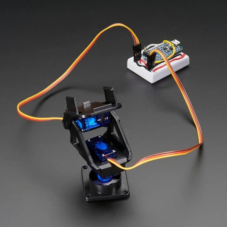 Мини-наклонно-поворотный комплект Adafruit — в сборе с микросервоприводами
