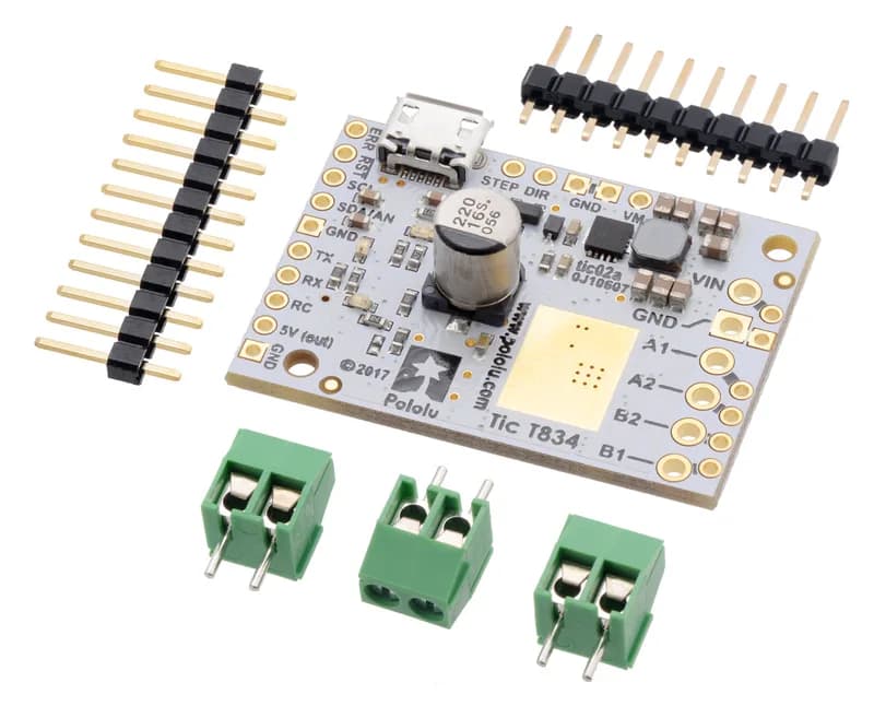 Tic T834 USB мультиинтерфейсный контроллер шагового двигателя