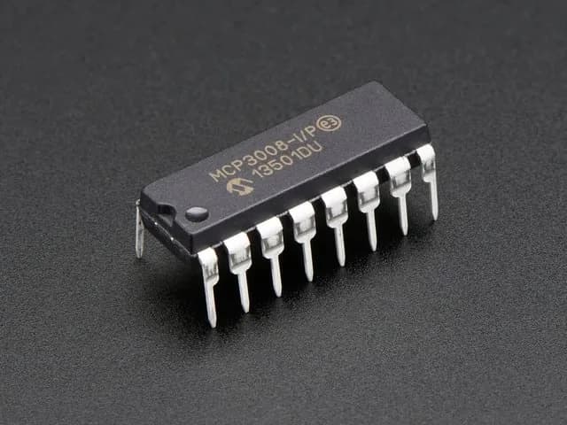 MCP3008 - 8-канальный 10-битный АЦП с интерфейсом SPI