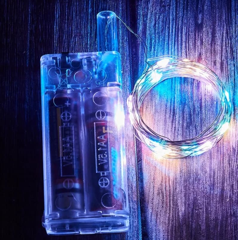 Светодиодные гирлянды из медной проволоки 3M 30LEDs Colorful