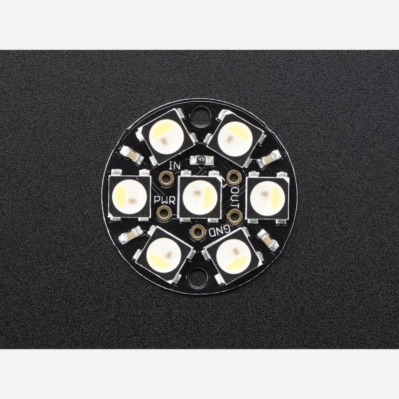 NeoPixel Jewel — светодиод RGBW 7 x 5050 со встроенными драйверами — натуральный белый — ~4500K