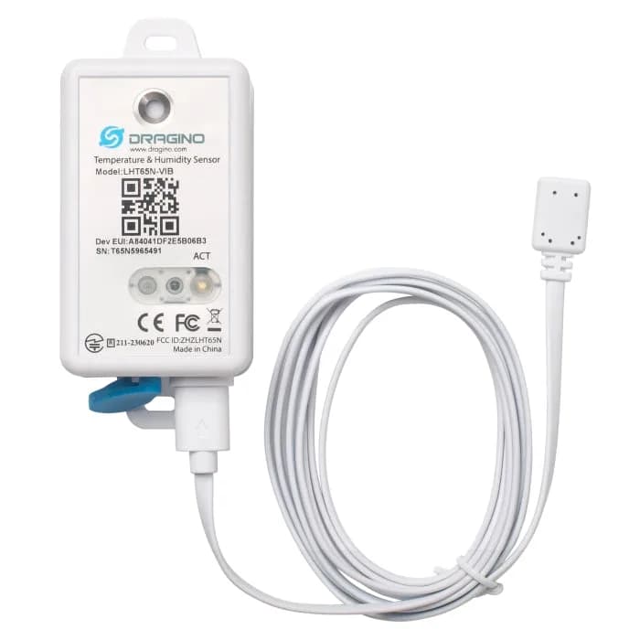 Dragino LHT65N-VIB-EU868 LoRaWAN Датчик температуры и люфта с датчиком вибрации