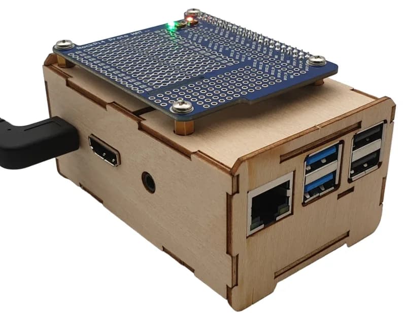 ecoPI Easycase Developer деревянный корпус для ROCK 4