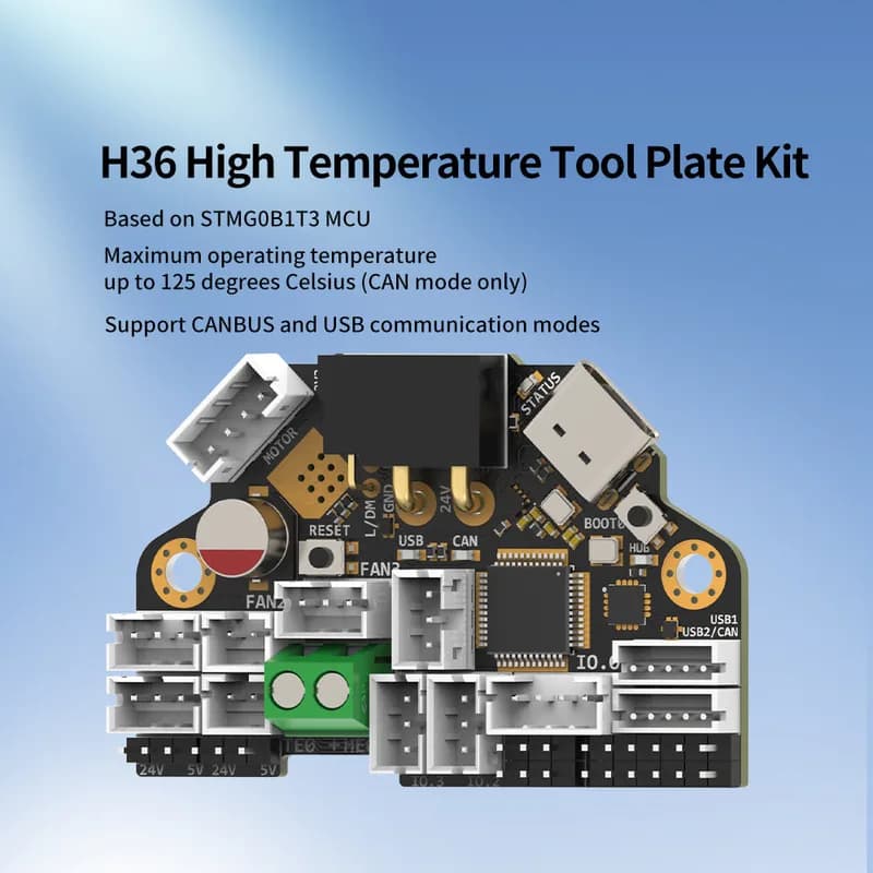 FYSETC H36 v1.3 Комбинированный высокотемпературный клиппер Canbus Tool Board Совместимый мотор NEMA14/36 мм на борту TMC2209