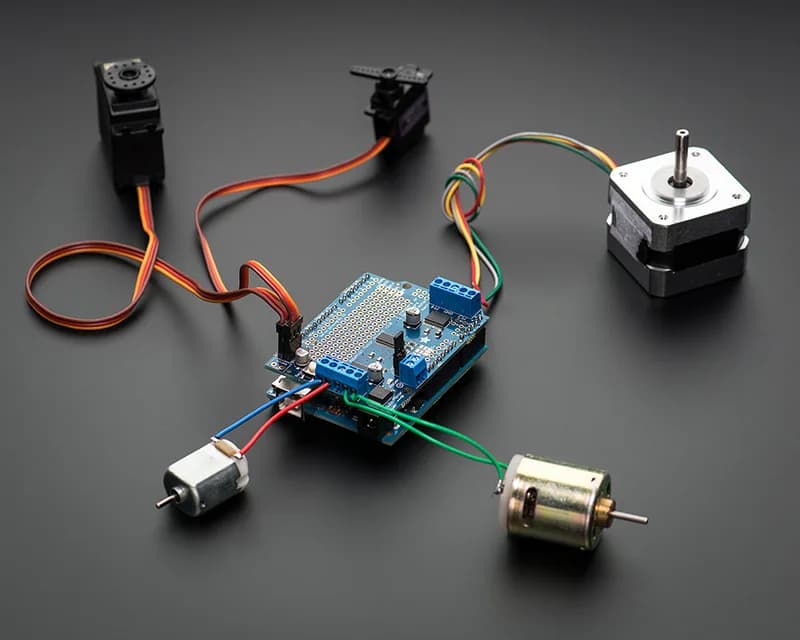 Комплект двигателя/шагового двигателя/сервопривода Adafruit для Arduino v2 — v2.0