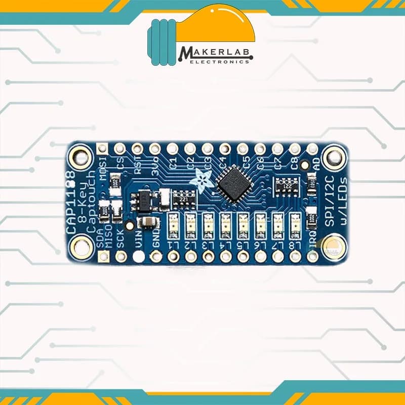 Adafruit CAP1188 — 8-клавишный емкостный сенсорный датчик — I2C или SPI | 1602 г.