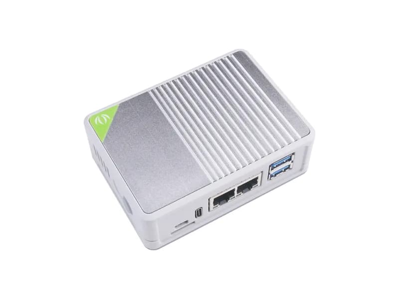 Чехол с пассивным охлаждением и ЧПУ из алюминиевого сплава для Raspberry Pi CM4 с несущей платой Dual Gigabit Ethernet