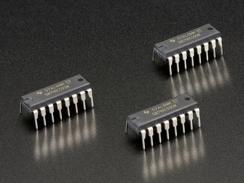 74HC595 Регистр сдвига - 3 шт.