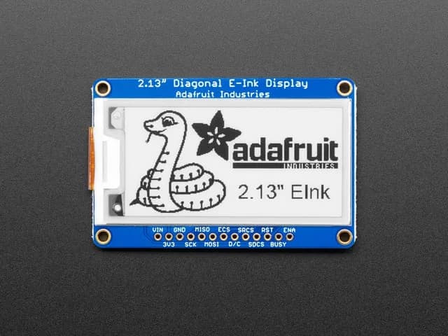 Adafruit 2,13-дюймовый монохромный дисплей eInk/ePaper с SRAM