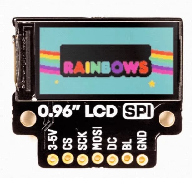 Цветной ЖК-дисплей Pimoroni 0,96 дюйма с интерфейсом SPI (160x80)