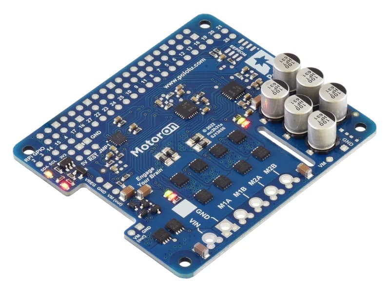 Motoron M2H24v14 Двойной мощный контроллер двигателя для Raspberry Pi (без разъемов и стоек)