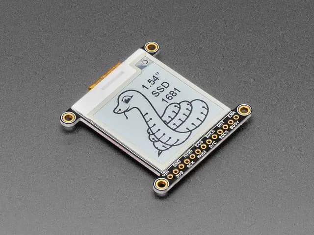 Adafruit 1,54-дюймовый монохромный дисплей на электронных чернилах/бумаге и SRAM