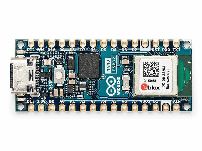 Arduino Nano ESP32 - ESP32S3, Wi-Fi, Bluetooth, 14 цифровых входов/выходов, 8 аналоговых входов, 5 ШИМ, 2 UART, 1 IIC, 1 SPI, поддержка MicroPython и Arduino