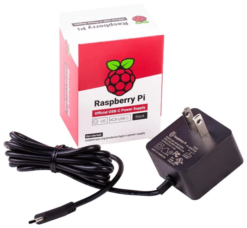 Блок питания Raspberry Pi 4 5,1 В/3 А USB-C