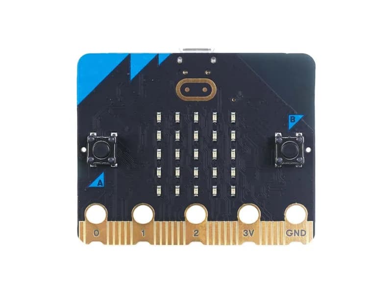 Micro:Bit V2.2 — MCU размером с карту со встроенным динамиком, акселерометром, микрофоном MEMS, радио 2,4 ГГц/BLE 5.0