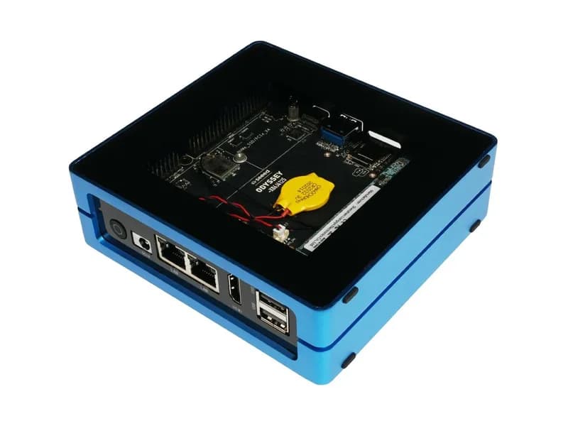 Odyssey Blue: Intel® Celeron® J4125, четырехъядерный процессор 2,0–2,7 ГГц, мини-ПК Win10 с твердотельным накопителем емкостью 128 ГБ, две сетевые карты Gigabit Ethernet