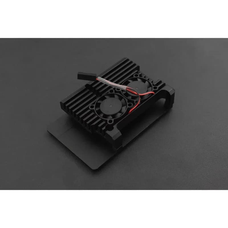 Металлический корпус для Raspberry Pi 4B (два вентилятора)