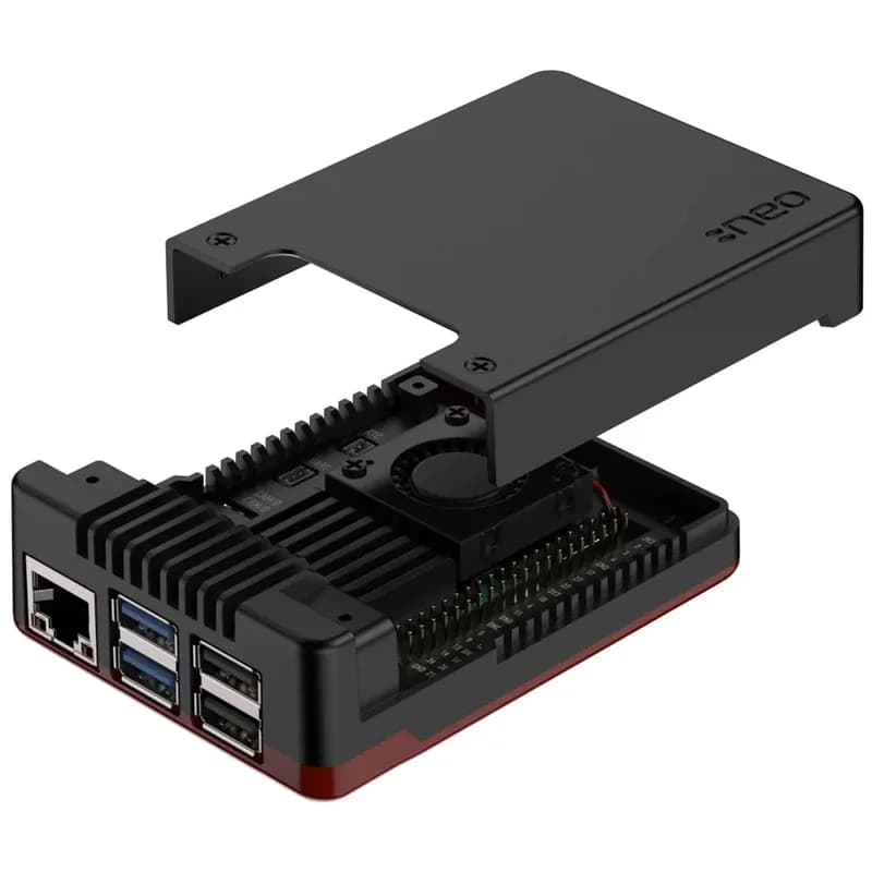 Argon NEO 5 для Raspberry Pi 5 — черный/красный