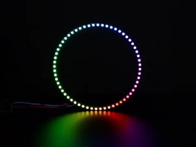 NeoPixel 1/4 60 Ring — светодиод 5050 RGBW со встроенными драйверами
