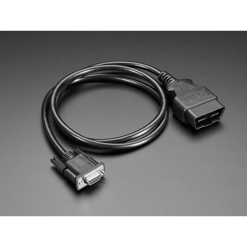 Кабель-адаптер разъема OBD (16-контактный) к разъему DE-9 (DB-9) — длина 1 метр