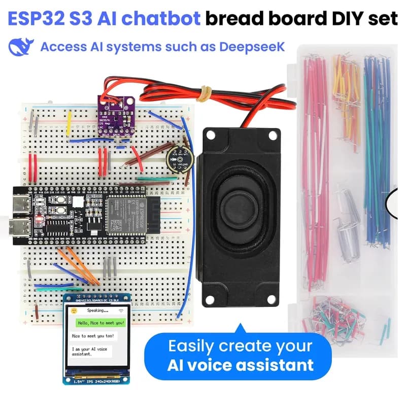 Стартовый набор чат-бота ESP32 S3 Al для Deepseek своими руками