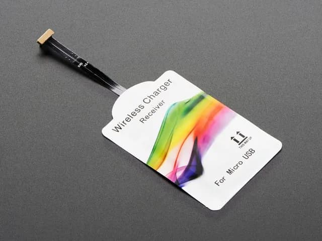 Универсальный модуль беспроводной зарядки Qi — обратный разъем MicroUSB, 40 мм