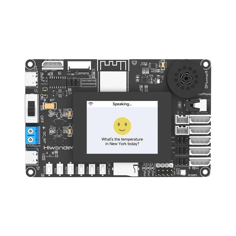 Hiwonder ESP32-S3 Макетная плата AI Vision и Smart Chat с комплектом платы для программирования роботов LLM