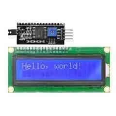 ЖК-дисплей 16x2 (синий) с интерфейсом I2C