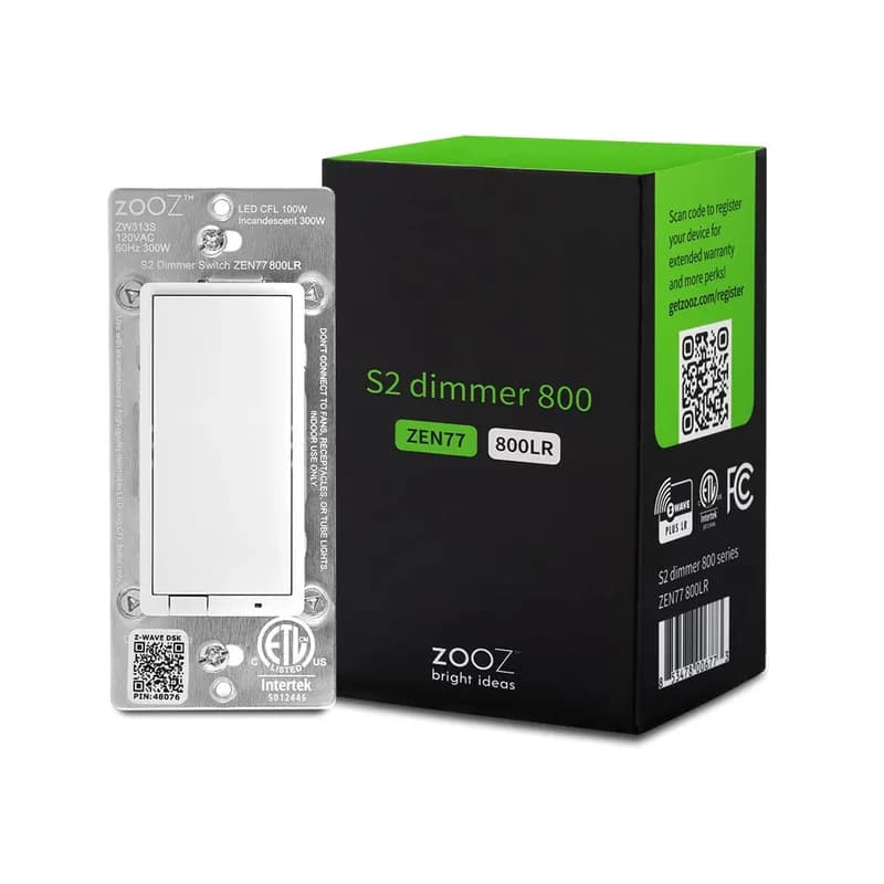 Zooz 800 Series Z-Wave Long Range S2 Диммер ZEN77 800LR
ОСНОВНЫЕ ХАРАКТЕРИСТИКИ