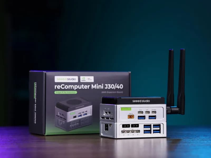 reComputer Mini J3011 с расширением — интеллектуальный компьютер Edge AI с NVIDIA® Jetson™ Orin™ Nano 8 ГБ