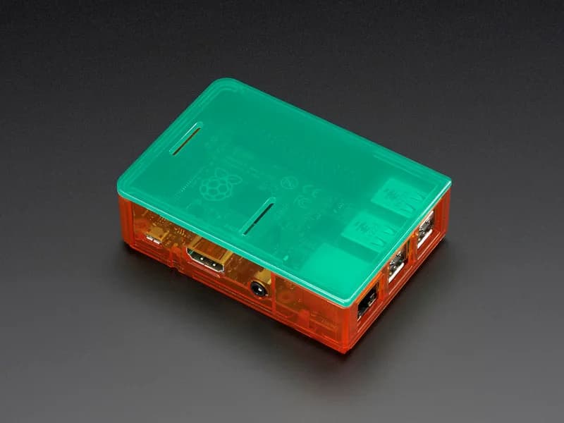 Основание корпуса Pi Model B+ / Pi 2 / Pi 3 — оранжевый