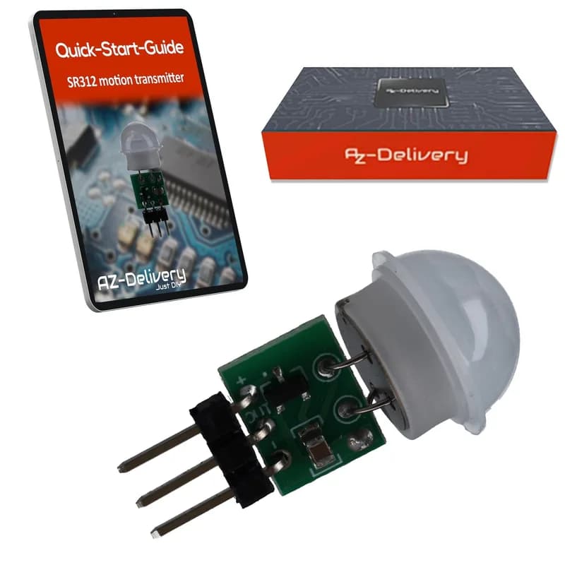 SR312 Mini PIR Bewegungssensor 12V – Модуль инфракрасного ИК-датчика для Arduino, 2,7–12 В, 100° Erfassung, 5 м Reichweite, kompakter Bewegungsmelder, HC-SR501 Альтернатива