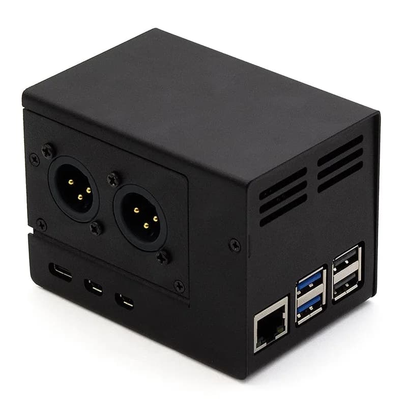 Стальной корпус HiFiBerry для XLR и Raspberry Pi 5