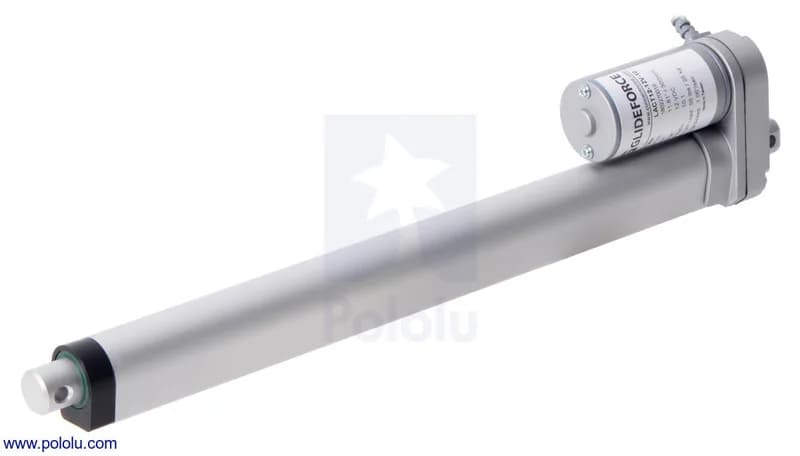 Glideforce LACT12-12V-05 Линейный привод для легких условий эксплуатации: 15 кгс, ход 12 дюймов (полезный 11,8 дюйма), 1,7 дюйма/с, 12 В