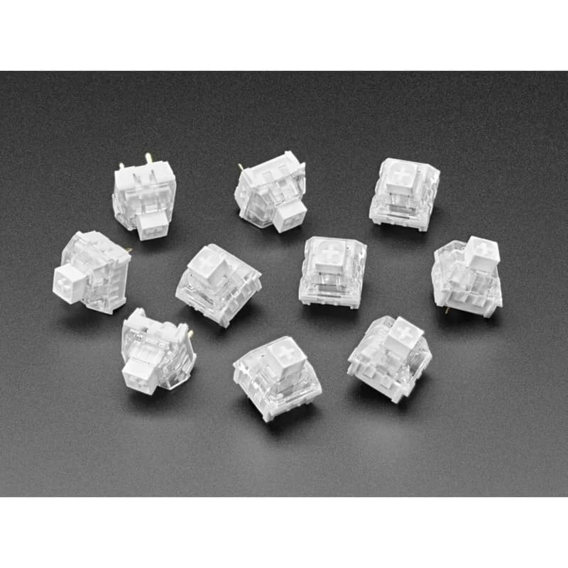 Механические переключатели с ключом Kailh — Clicky White — 10 шт. — Совместимость с Cherry MX White