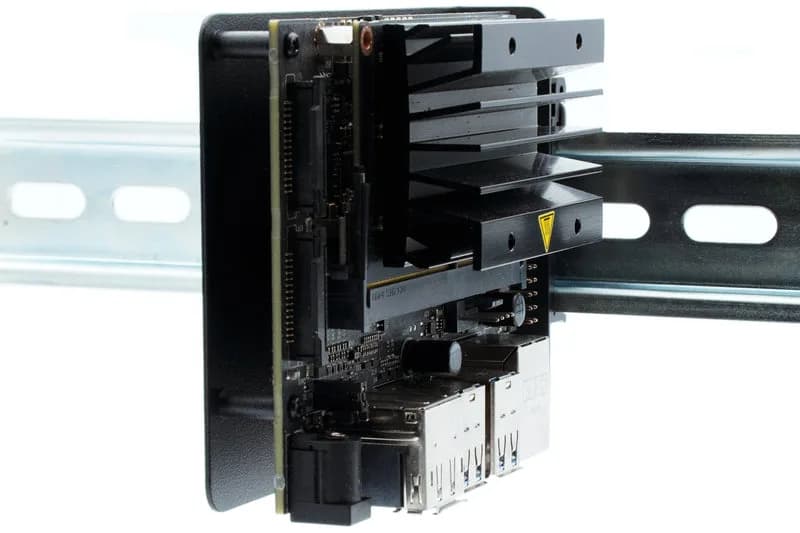 KKSB Кронштейн для крепления к DIN-рейке для NVIDIA Jetson Nano, Orin, XAVIER NX